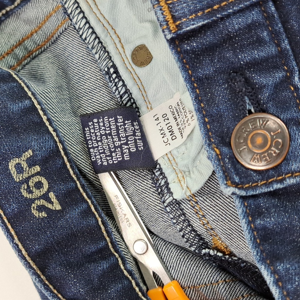 J. Crew Low Rise Bootcut Blue Jeans Size 26R - Picture 16 of 16